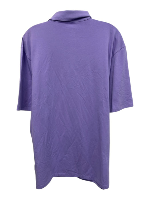 Johnnie O NWT Size XL Purple Cotton Blend Solid Polo Men's Short Sleeve Purple / XL