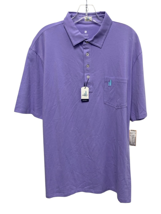 Johnnie O NWT Size XL Purple Cotton Blend Solid Polo Men's Short Sleeve Purple / XL