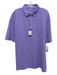 Johnnie O NWT Size XL Purple Cotton Blend Solid Polo Men's Short Sleeve Purple / XL