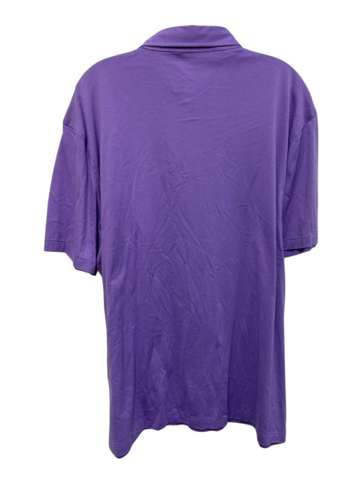 Polo NWT Size XL Purple Cotton Solid Polo Men's Short Sleeve Purple / XL