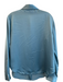 Emporio Armani Size Est M Teal Silk Long Sleeve Collar Button Down Top Teal / Est M