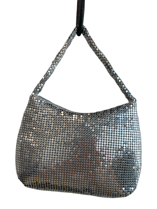 No Brand Silver No Fabric Tag Sequin Snap Button hand bag Bag Silver / S