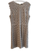 Elie Tahari Size 12 Taupe 100% Cotton broderie anglaise Overlay Lined Dress Taupe / 12
