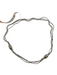 No Brand Silver Chain Triple Chain Magnetic Detach Bracelet Necklace Silver