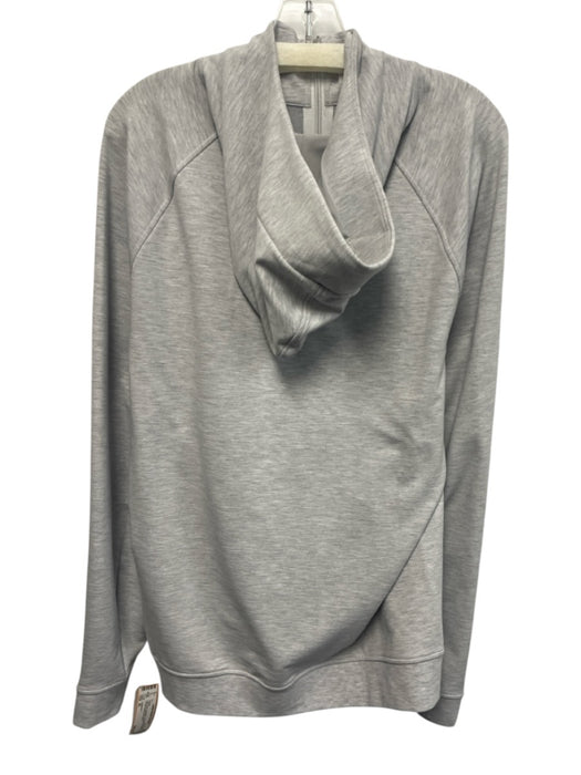 Lululemon Size XL Light Gray Synthetic Heathered Athletic Hoodie Men's Jacket Light Gray / XL