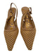 Sam Edelman Shoe Size 7 Tan Beige Manmade Material Pointed Toe Mesh Pumps Tan Beige / 7