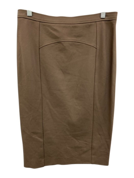 Les Copains Size 46 Gray Viscose Blend Back Zip Below Knee Stitching Detail Top Gray / 46