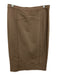 Les Copains Size 46 Gray Viscose Blend Back Zip Below Knee Stitching Detail Top Gray / 46