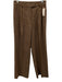 J. McLaughlin Size 46 Brown Multi Wool Blend Herringbone 2 button Pant Set Brown Multi / 46