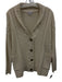 Reiss Size S Cream No Fabric Tag Cable Knit Button Front V Neck Cardigan Cream / S