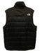 The North Face Size L Black & White Nylon Solid Zipper Men's Vest Black & White / L