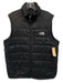 The North Face Size L Black & White Nylon Solid Zipper Men's Vest Black & White / L