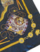 Hermes Black, Gold, Multi Silk Rolled Hem Drum Print scarf Black, Gold, Multi / 35 x 35 inches