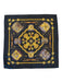 Hermes Black, Gold, Multi Silk Rolled Hem Drum Print scarf Black, Gold, Multi / 35 x 35 inches