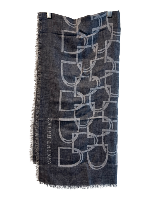 Ralph Lauren Grey No Fabric Tag Link Detail Fraid Detail scarf Grey