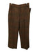 Veronica Beard Size 6 Brown, Black & Red Missing Fabric Tag Wool Feel Pants Brown, Black & Red / 6