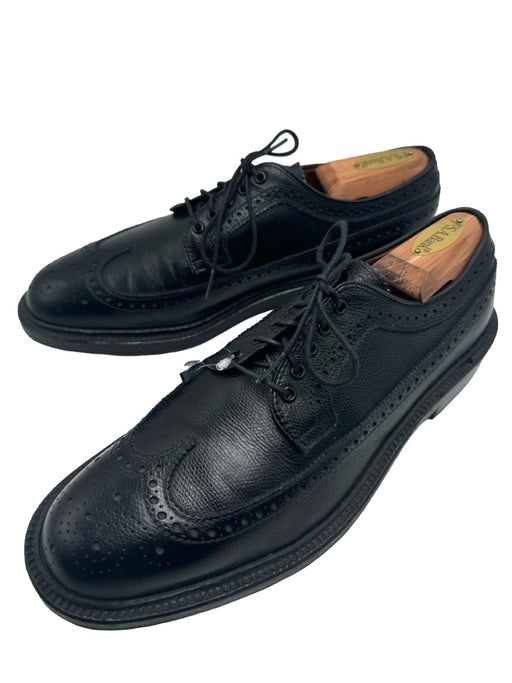 Alden Shoe Size 9 Black Leather Broguing Dress Men's Shoes 9
