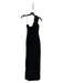 Likely Size 2 Black Polyester & Rayon One Shoulder Darted Asymmetric slit Dress Black / 2