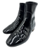 Tory Burch Shoe Size 6 Black Patent Leather Side Zip Gold Trim Booties Black / 6