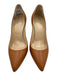 Christian Louboutin Shoe Size 36 Tan Brown Leather Pointed Toe Pumps Tan Brown / 36