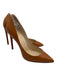 Christian Louboutin Shoe Size 36 Tan Brown Leather Pointed Toe Pumps Tan Brown / 36