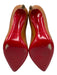 Christian Louboutin Shoe Size 36 Tan Brown Leather Pointed Toe Pumps Tan Brown / 36