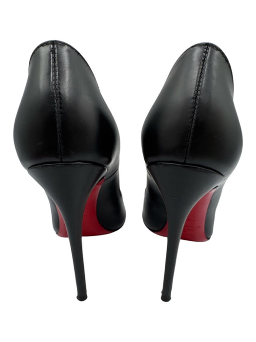 Christian Louboutin Shoe Size 36 Black Leather Pointed Toe Pumps Black / 36