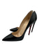 Christian Louboutin Shoe Size 36 Black Leather Pointed Toe Pumps Black / 36