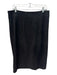 J Mclaughlin Size 14 Black Polyester Blend Belt Buckle Slit Maxi Skirt Black / 14