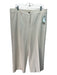 Akris Punto Size 14 Ivory Cotton Zip Fly Pockets Wide Leg Pants Ivory / 14