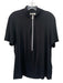 Anatomie Size XL Black Viscose Blend Short Sleeve High Neck Quarter Zip Top Black / XL