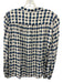 Gerard Darel Size 42 Cream Beige & Blue Viscose Tie Dye 3/4 Balloon Sleeve Top Cream Beige & Blue / 42