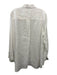 J. McLaughlin Size XL White Linen Long Sleeve Button Up Collared Shirt Top White / XL
