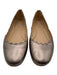 Chloe Shoe Size 40.5 Bronze Leather Upper Metallic Scalloped Edge Pump Flats Bronze / 40.5