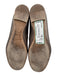 Chloe Shoe Size 40.5 Bronze Leather Upper Metallic Scalloped Edge Pump Flats Bronze / 40.5