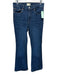 DL 1961 Size 30 Med Wash Cotton Denim High Rise Contrast Stitch Whiskering Jeans Med Wash / 30