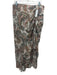 Veronica Beard Size 14 Pink, Green, Multi Silk Ruched Front Paisley Print Skirt Pink, Green, Multi / 14