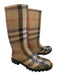 Burberry Shoe Size 40 Beige, Black, Red Rubber Knee High Nova Check Rain Boots Beige, Black, Red / 40