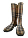 Burberry Shoe Size 40 Beige, Black, Red Rubber Knee High Nova Check Rain Boots Beige, Black, Red / 40