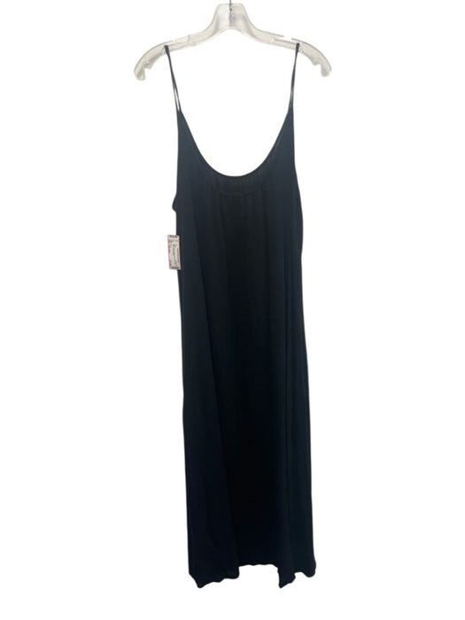 9seed Size One Size Black Cotton Gauze Sleeveless Tent Style Midi Dress Black / One Size