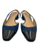 Veronica Beard Shoe Size 9.5 Dark Wash & Black Denim & Leather Cap Toe Flats Dark Wash & Black / 9.5