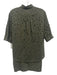 Ann Mashburn Size M/10 Olive Green Cotton 1/2 Sleeve Floral Cutout Skirt Set Olive Green / M/10