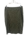 Ann Mashburn Size M/10 Olive Green Cotton 1/2 Sleeve Floral Cutout Skirt Set Olive Green / M/10