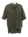 Ann Mashburn Size M/10 Olive Green Cotton 1/2 Sleeve Floral Cutout Skirt Set Olive Green / M/10