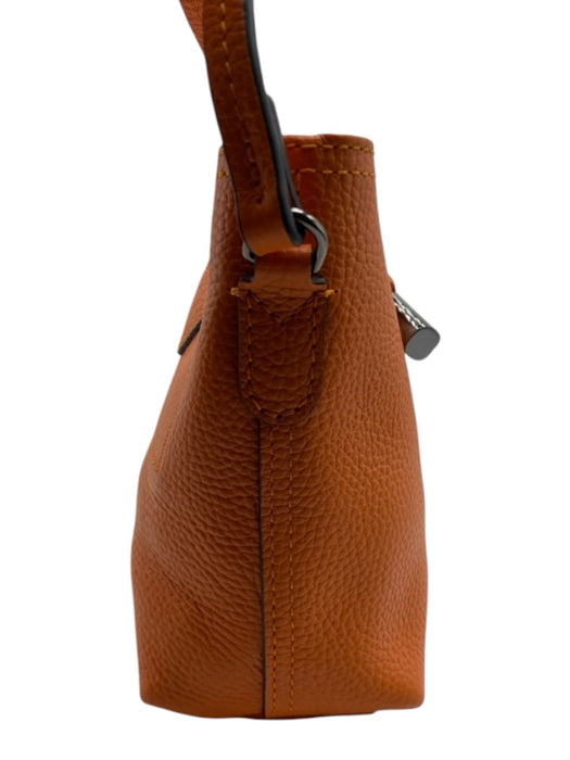 Longchamp Orange Cowhide Leather Toggle Clasp Crossbody Bag Orange / Mini