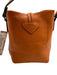 Longchamp Orange Cowhide Leather Toggle Clasp Crossbody Bag Orange / Mini
