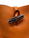 Longchamp Orange Cowhide Leather Toggle Clasp Crossbody Bag Orange / Mini