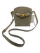 Donna Karan Taupe Biege Leather Turn Lock Zip Crossbody Bag Taupe Biege / S