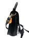 DeMellier Black Leather Saddle Tassle Detail Crossbody Bag Black