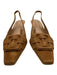 Aquatalia Shoe Size 11 Beige Suede leather Square Toe Buckle Kitten Heel Sandals Beige / 11